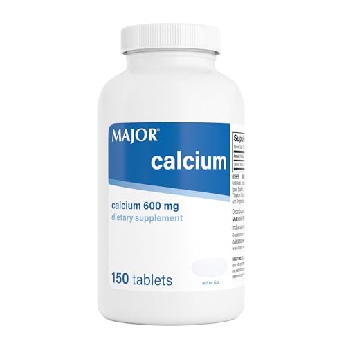 Major 600mg Calcium Tabletten – Calcium Nahrungsergänzungsmittel – 150 Stück (1 Packung)