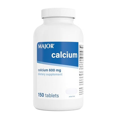Major 600mg Calcium Tabletten – Calcium Nahrungsergänzungsmittel – 150 Stück (1 Packung)