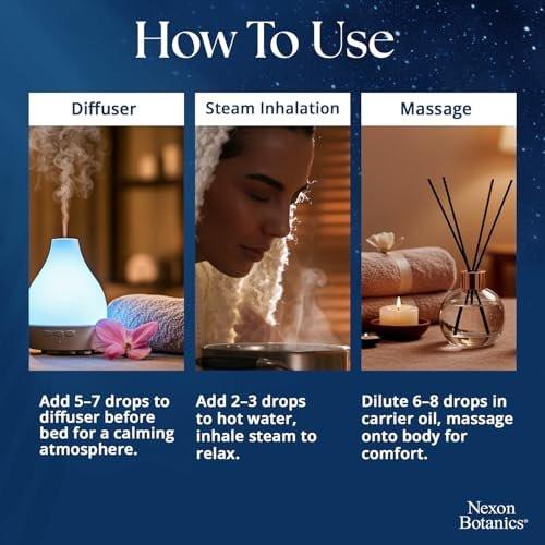 Zen Sleep ätherisches Öl 30 ml – Lavendel & Rosmarin Entspannungsöl für Diffuser & Luftbefeuchter – Beruhigende Aromatherapie für erholsamen Schlaf – Nexon Botanics