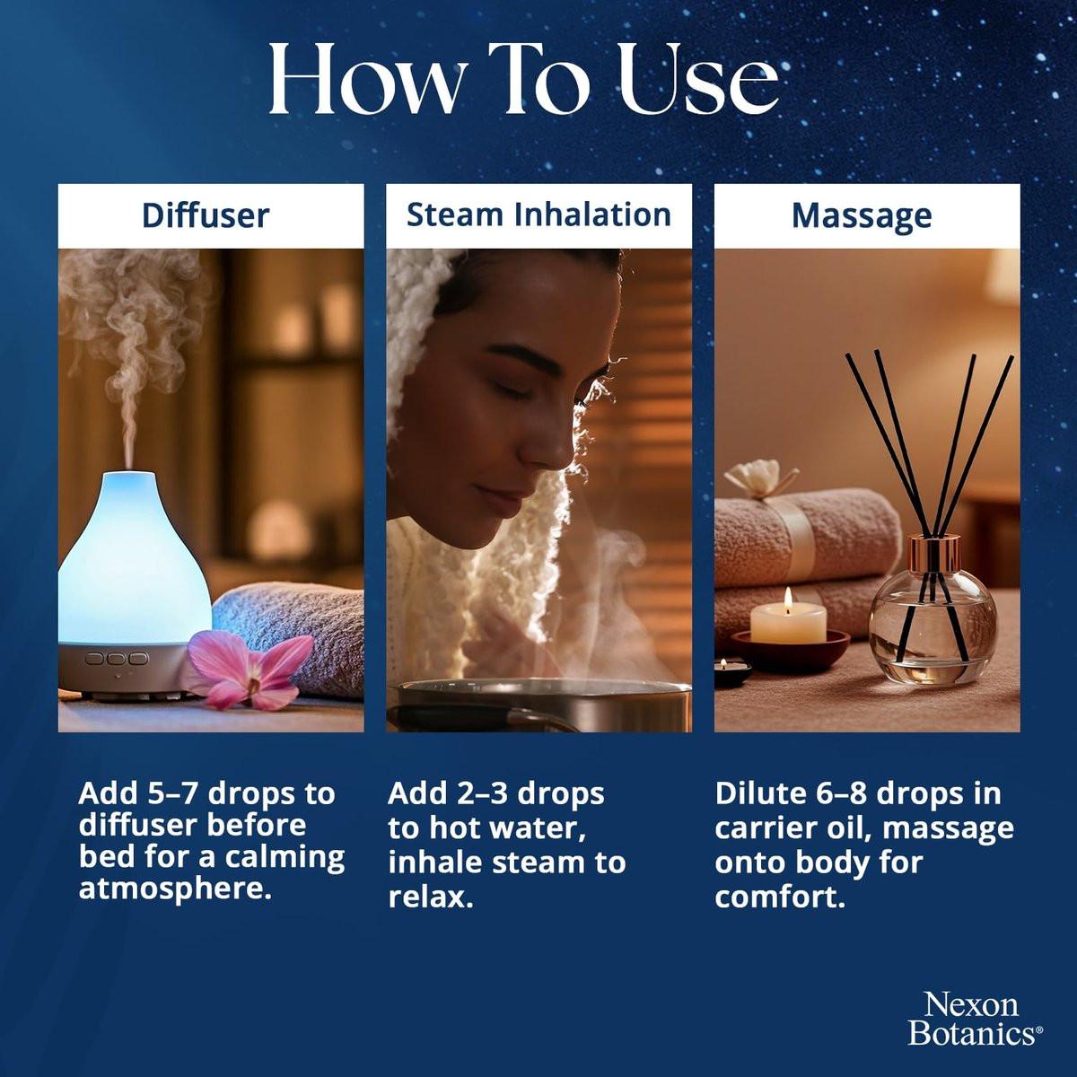 Zen Sleep ätherisches Öl 30 ml – Lavendel & Rosmarin Entspannungsöl für Diffuser & Luftbefeuchter – Beruhigende Aromatherapie für erholsamen Schlaf – Nexon Botanics