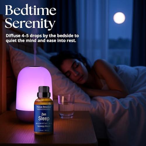 Zen Sleep ätherisches Öl 30 ml – Lavendel & Rosmarin Entspannungsöl für Diffuser & Luftbefeuchter – Beruhigende Aromatherapie für erholsamen Schlaf – Nexon Botanics