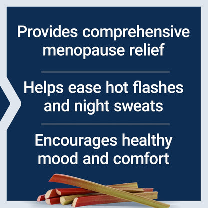 Life Extension Menopause Relief – Sibirischer Rhabarber, Wechseljahre Ergänzung für Frauen, Lindert Hitzewallungen, Stimmungsschwankungen, Nachtschweiß, Hormonfrei, Glutenfrei, Nicht-GVO, Vegetarisch, 30 Tabletten