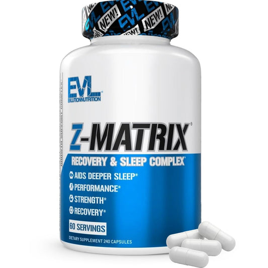 EVL Post-Workout Recovery Supplement – Magnesium und Zink – ZMatrix Zink Magnesium Aspartat zur Muskelregeneration und Schlafunterstützung