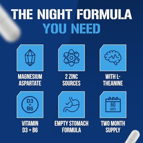 EVL Post-Workout Recovery Supplement – Magnesium und Zink – ZMatrix Zink Magnesium Aspartat zur Muskelregeneration und Schlafunterstützung