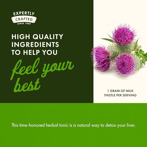 Swanson Vollspektrum Mariendistel Lebergesundheit – 500 mg, 100 vegane Kapseln (2er-Pack)