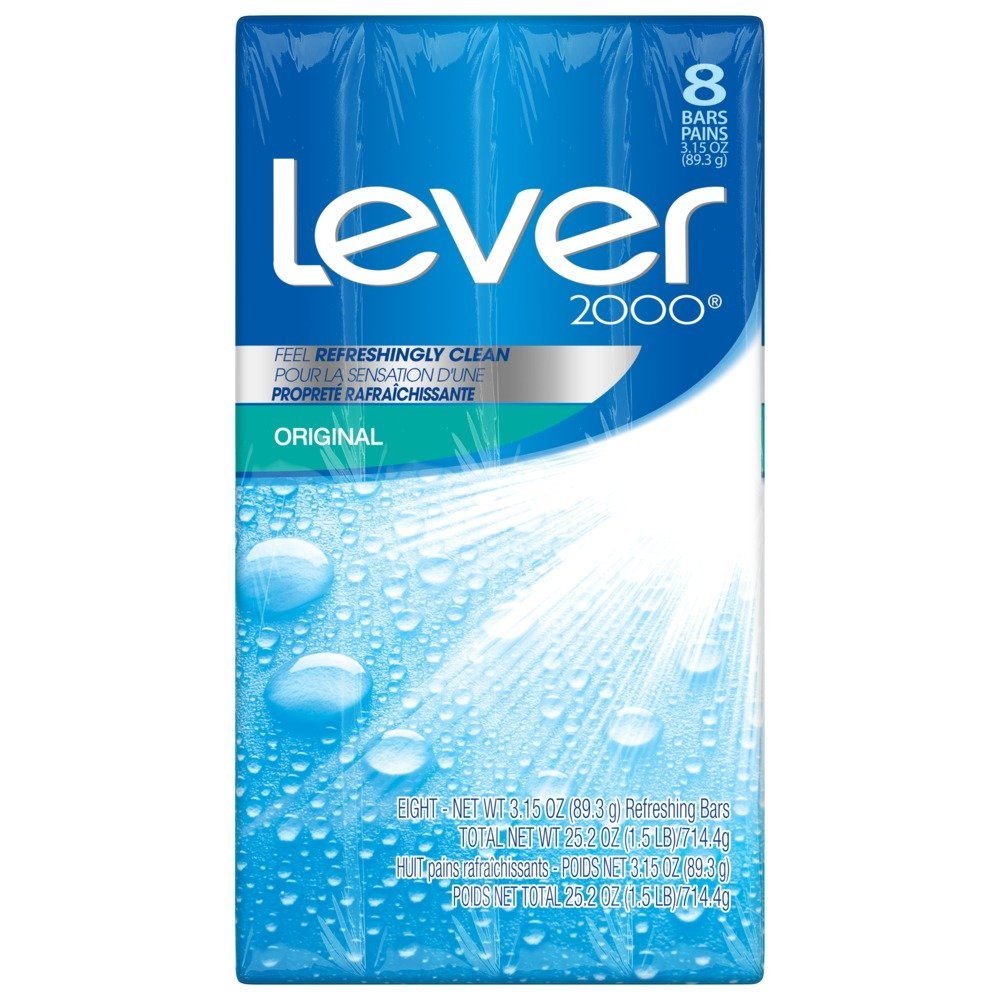 Lever 2000 Original Seife, 3,15 oz Riegel (Pack mit 8)