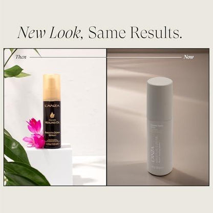 L’ANZA Keratin Healing Oil Smooth Down Spray – Hitzeschutz-Haarspray für Föhn-Frisuren, Anti-Frizz Glanzverstärker mit UV-Schutz, glättet fliegende Haare, sulfat- & tierversuchsfrei (100 ml)