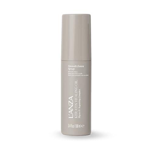 L’ANZA Keratin Healing Oil Smooth Down Spray – Hitzeschutz-Haarspray für Föhn-Frisuren, Anti-Frizz Glanzverstärker mit UV-Schutz, glättet fliegende Haare, sulfat- & tierversuchsfrei (100 ml)