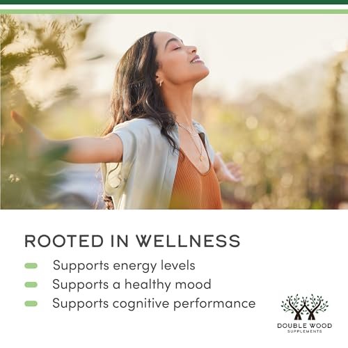 Rhodiola Rosea 500mg, 120 vegane Kapseln – 3% Salidroside, 1% Rosavine, laborgeprüft, glutenfrei von Double Wood