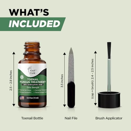 Foot Cure Zehennagelpilz Behandlung Extra Stärke – Fußpilz Behandlung für Zehennägel, Restorative Nagelreparatur für beschädigte Nägel, Nagelweichmacher mit Teebaumöl & Oreganoöl – Hergestellt in den USA
