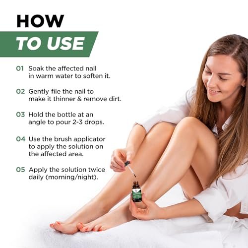 Foot Cure Zehennagelpilz Behandlung Extra Stärke – Fußpilz Behandlung für Zehennägel, Restorative Nagelreparatur für beschädigte Nägel, Nagelweichmacher mit Teebaumöl & Oreganoöl – Hergestellt in den USA