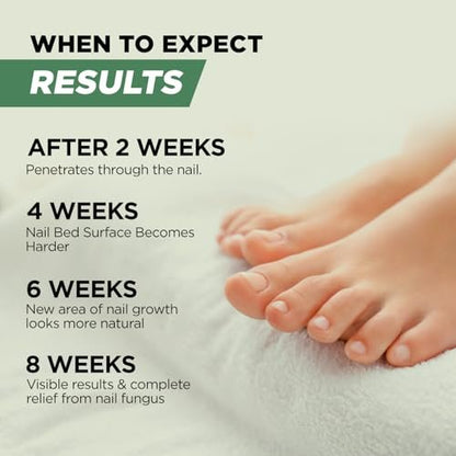 Foot Cure Zehennagelpilz Behandlung Extra Stärke – Fußpilz Behandlung für Zehennägel, Restorative Nagelreparatur für beschädigte Nägel, Nagelweichmacher mit Teebaumöl & Oreganoöl – Hergestellt in den USA