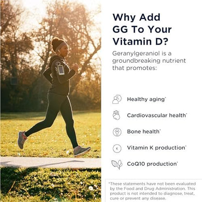 Designs for Health Vitamin D Supreme – Vitamin D 5000 IE mit 2000 µg Vitamin K als MK4 für Knochengesundheit, Herzgesundheit, Stimmung & Immununterstützung – Vitamin D3 angereichert mit GG Supplement (30 Kapseln)