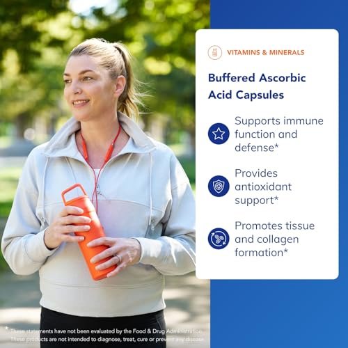 Pure Encapsulations Gepufferte Ascorbinsäure Kapseln | Vitamin C für empfindliche Personen* | 90 Kapseln