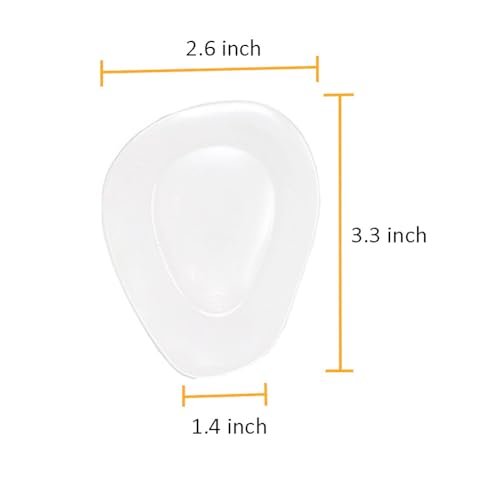 Metatarsal-Pads Ball-of-Foot Cushions aus Gel – Vorfußpolster mit Kleber für High Heels, Flats, Stiefel, Sneaker – Universelle Passform für Damen und Herren – 4 Paar (One Size Fits All)