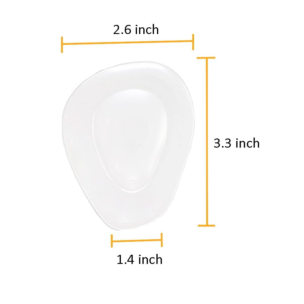 Metatarsal-Pads Ball-of-Foot Cushions aus Gel – Vorfußpolster mit Kleber für High Heels, Flats, Stiefel, Sneaker – Universelle Passform für Damen und Herren – 4 Paar (One Size Fits All)