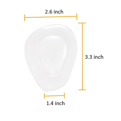 Metatarsal-Pads Ball-of-Foot Cushions aus Gel – Vorfußpolster mit Kleber für High Heels, Flats, Stiefel, Sneaker – Universelle Passform für Damen und Herren – 4 Paar (One Size Fits All)