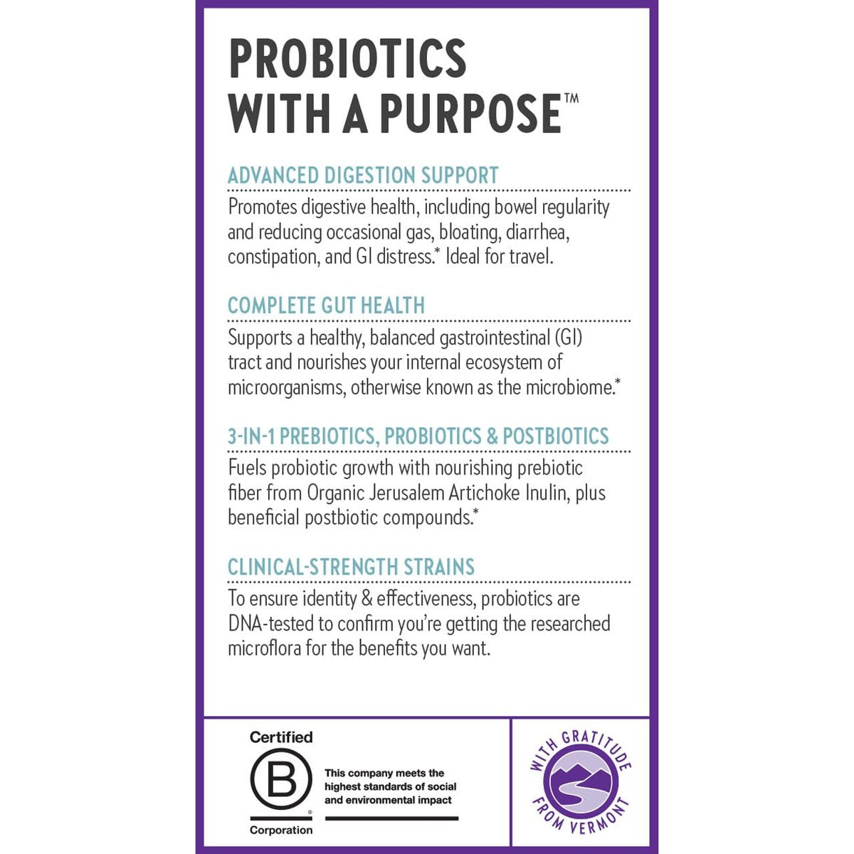 New Chapter All-Flora Probiotikum für fortgeschrittene Verdauung & vollständige Darmgesundheit mit Präbiotika + Postbiotika, klinisch starke Stämme, 100% vegetarisch, nicht-GVO, haltbar ohne Kühlung - 30 Kapseln (1 Monatsvorrat)