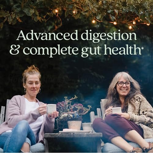 New Chapter All-Flora Probiotikum für fortgeschrittene Verdauung & vollständige Darmgesundheit mit Präbiotika + Postbiotika, klinisch starke Stämme, 100% vegetarisch, nicht-GVO, haltbar ohne Kühlung - 30 Kapseln (1 Monatsvorrat)