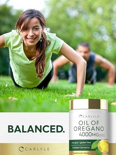 Carlyle Oregano Öl Kapseln | 150 Weichkapseln | Mit Carvacrol | Non-GMO & Glutenfrei