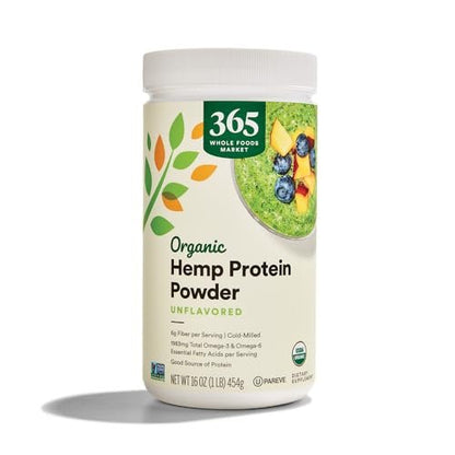 365 by Whole Foods Market Bio Hanfproteinpulver ungesüßt, 454 g