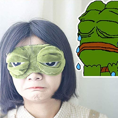 2er-Pack Schlafmaske für Mädchen, Frauen, Männer, Kinder – Lustige, niedliche, konturierte 3D-Tiermaske (Frosch, Katze, Hund) für erholsamen Schlaf