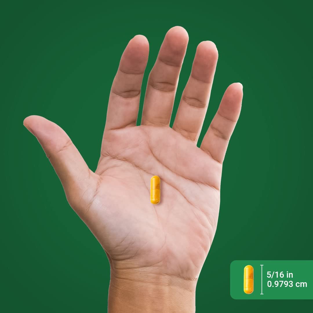 Piping Rock Kurkuma Curcumin mit Schwarzem Pfeffer | 120 Kapseln | Standardisiertes Kräuterergänzungsmittel | Non-GMO, Glutenfrei