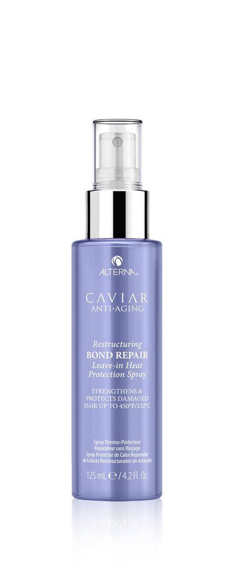 Alterna Haircare CAVIAR Anti-Aging Restructuring Bond Repair Leave-in Hitzeschutzspray 125 ml | Stärkt und schützt geschädigtes Haar