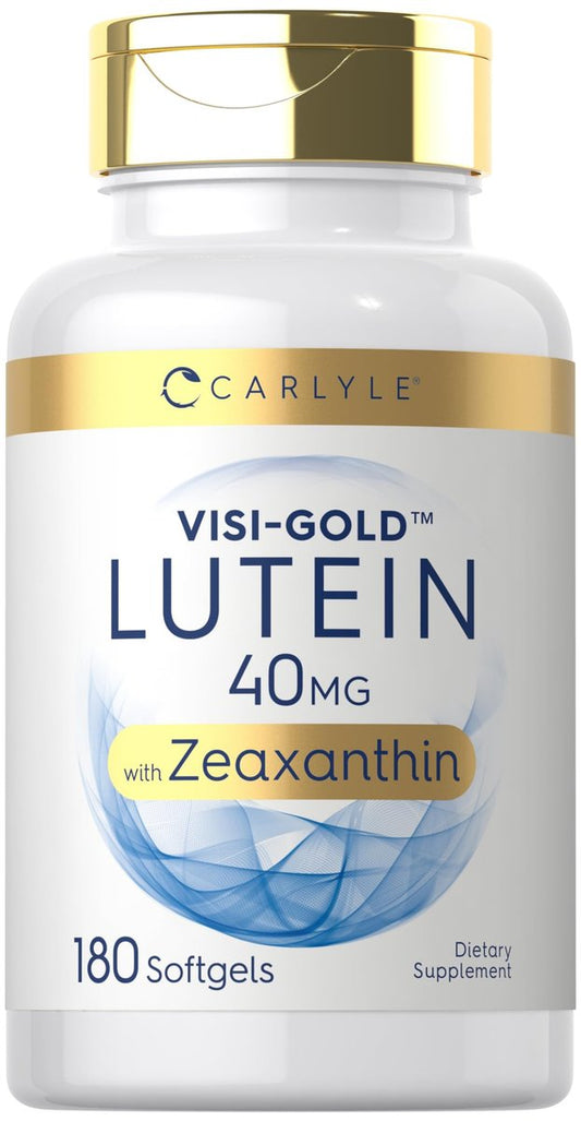 Carlyle Lutein und Zeaxanthin Nahrungsergänzungsmittel | 40 mg | 180 Softgels | Augen-Gesundheit Vitamine | Visi-Gold | Nicht-GVO und Glutenfrei