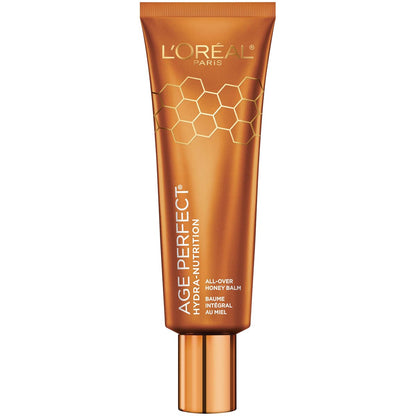L'Oreal Paris Hautpflege Age Perfect Hydra-Nutrition All-Over-Balsam mit Manuka-Honig-Extrakt und pflegenden Ölen, zur Beruhigung und Rettung trockener Haut, parabenfrei, 48 ml