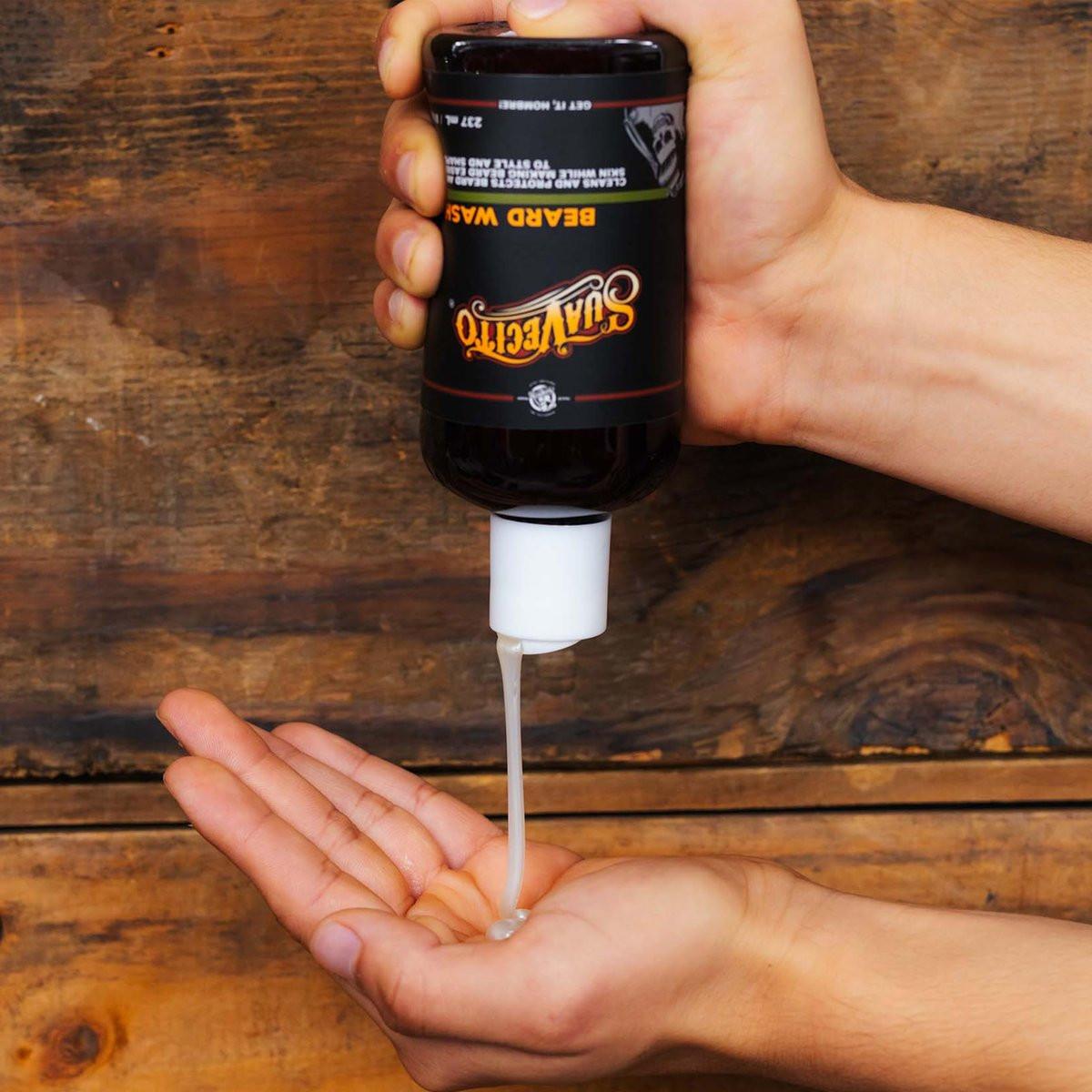 Suavecito Bartpflege-Set: Reinigungs- und Pflege-Kit für Männer (2x 237 ml)