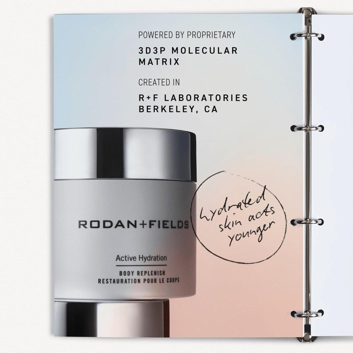 RODAN + FIELDS Active Hydration Body Replenish – Feuchtigkeitsspendende Bodylotion für trockene Haut, nicht fettend, 200 ml