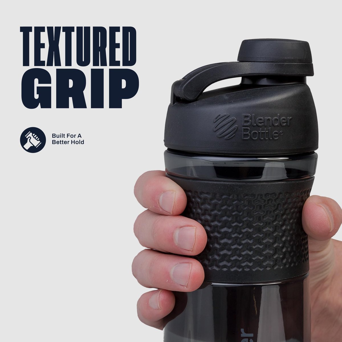 BlenderBottle SportMixer Shaker Flasche – 20 Unzen, Türkis – Ideal für Protein-Shakes und Pre-Workout