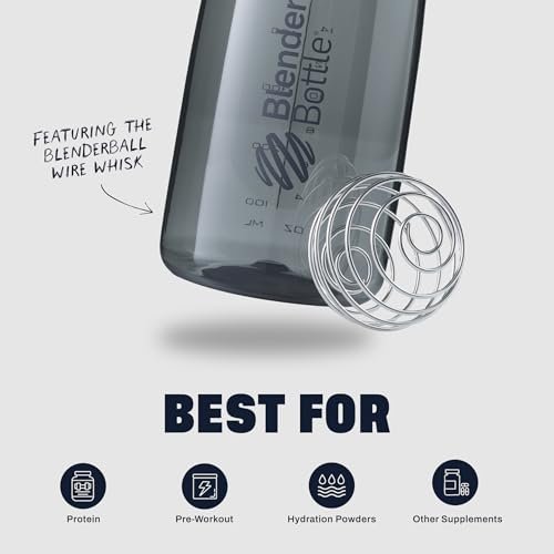 BlenderBottle SportMixer Shaker Flasche – 20 Unzen, Türkis – Ideal für Protein-Shakes und Pre-Workout