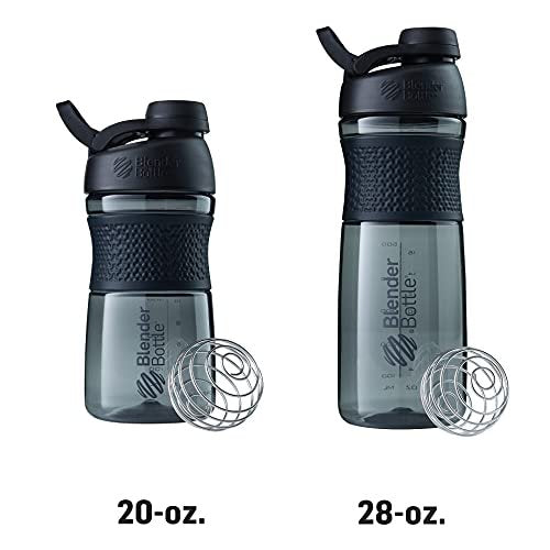 BlenderBottle SportMixer Shaker-Flasche – Perfekt für Proteinshakes und Pre-Workout, 20 Unzen, Pflaume