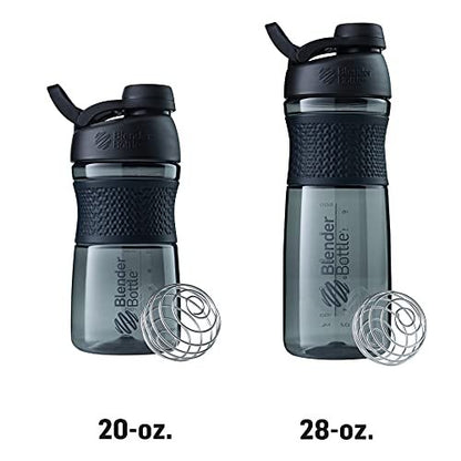 BlenderBottle SportMixer Shaker-Flasche – Perfekt für Proteinshakes und Pre-Workout, 20 Unzen, Pflaume