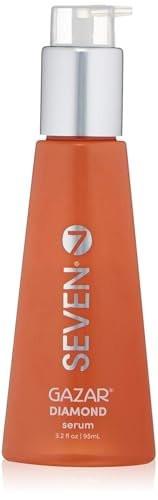 SEVEN Gazar Diamond Haar Serum für krauses und geschädigtes Haar, Anti-Frizz, Glättend, Glanzverstärker mit Kokos- & Macadamiaöl, Hitzeschutz, Hergestellt in USA, 96 ml