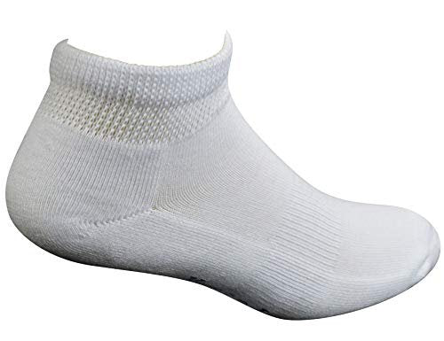 Yomandamor Herren Baumwoll-Diabetiker-Socken mit nahtloser Zehenpartie, 5 Paar