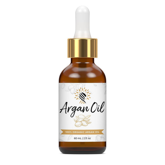 100% Reines Bio-Arganöl für Haare, Haut, Nägel & Bart – Kaltgepresst, unparfümiert, durch Baumwolle & Holzkohle gefiltert – 60 ml