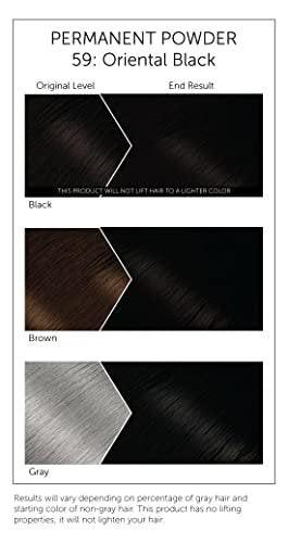 #59 Oriental Black Bigen Permanent Haarfarbe Puder - 12er Pack