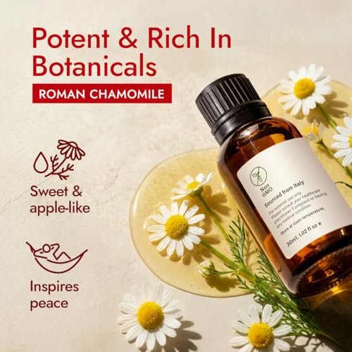 H'ana Römisches Kamillenöl – 30 ml Römisches Kamillenöl für Haare, Haut, Diffuser, Aromatherapie & DIY