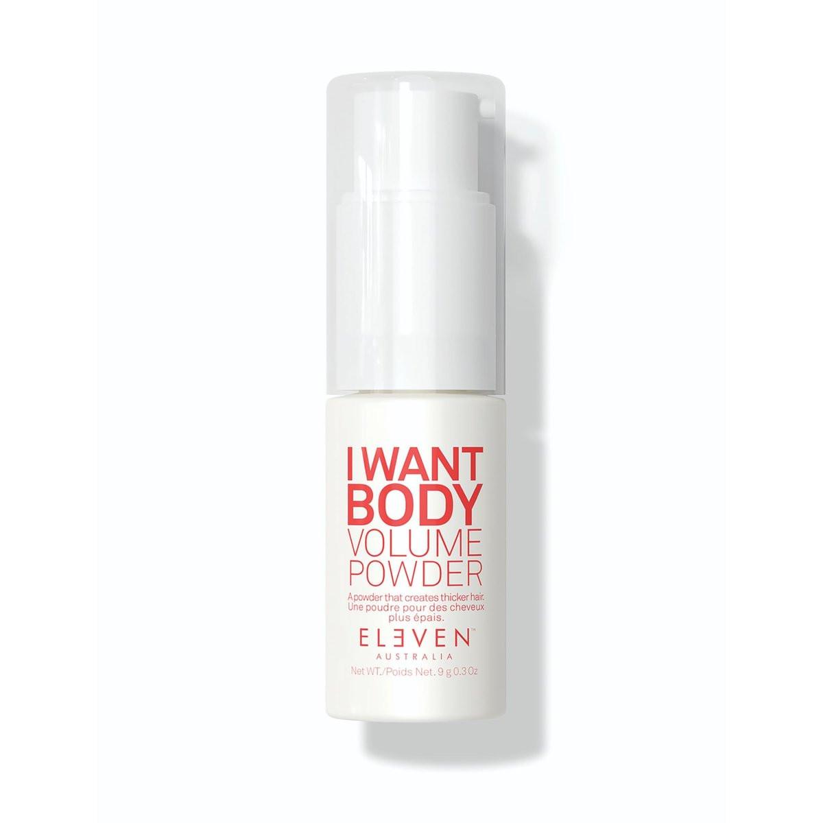 ELEVEN AUSTRALIA I Want Body Volume Texture Powder – Volumen- und Texturpuder für feines bis mittleres Haar, mattierender Halt, inklusive Pumpe, 0,3 oz