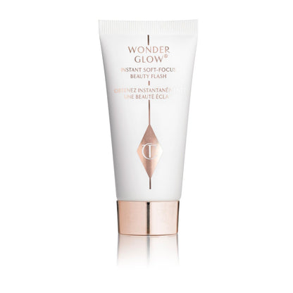 Charlotte Tilbury Wonderglow Face Primer – Soft-Focus, Illuminierender Feuchtigkeitsprimer mit Hyaluronsäure und Rosenöl (15 ml)