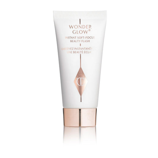 Charlotte Tilbury Wonderglow Face Primer – Soft-Focus, Illuminierender Feuchtigkeitsprimer mit Hyaluronsäure und Rosenöl (15 ml)
