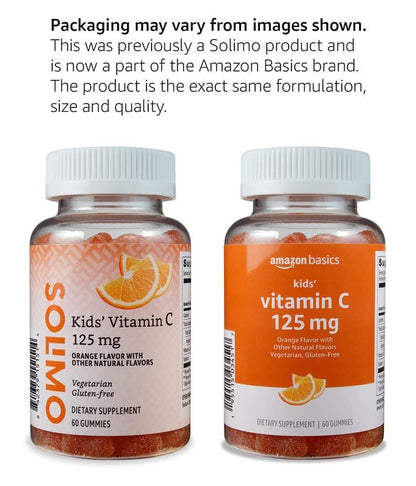 Vitamin C 125 mg Gummibärchen für Kinder mit Orangengeschmack, 60 Stück, Vegan