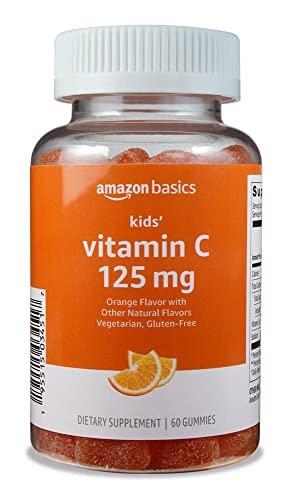 Vitamin C 125 mg Gummibärchen für Kinder mit Orangengeschmack, 60 Stück, Vegan
