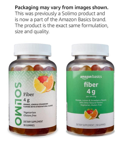Weiche Faser-Gummis für die Verdauungsgesundheit und Regelmäßigkeit, Orangen-, Zitronen- & Erdbeergeschmack, 90 Stück (1er-Pack)