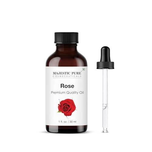 Majestic Pure Rosenöl – 100% reines und natürliches ätherisches Öl mit Glaspipette – 30 ml