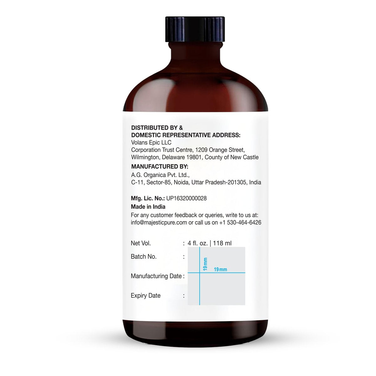 Majestic Pure Kamillenöl 100% Rein & Natürlich – 118 ml mit Pipette für Diffuser, Aromatherapie, Seifen- & Kerzenherstellung