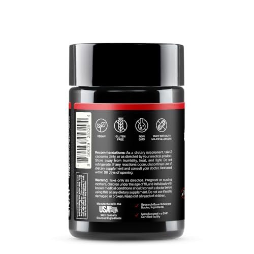 Snap Supplements Stickstoffmonoxid-Booster für Männer & Frauen – L-Citrullin + 3 Formen von L-Arginin für Ausdauer, Durchblutung & Energie – Koffeinfreie Pre-Workout-Alternative, 60 Kapseln